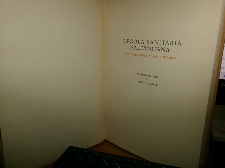 Regola Sanitaria Salernitana versione italiana di FULVIO GHERLI
