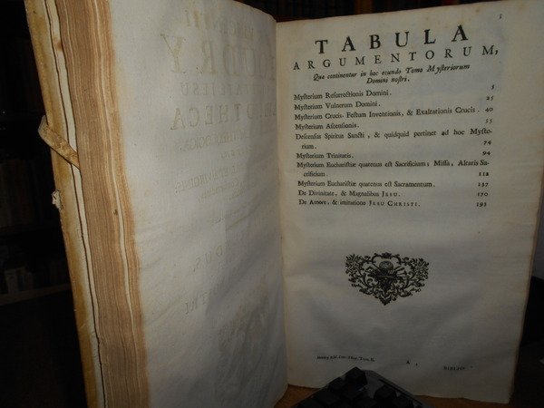 (Religione) Bibliotheca concianatorum theologica complectens Mysteria Domini Nostri, Et B. …