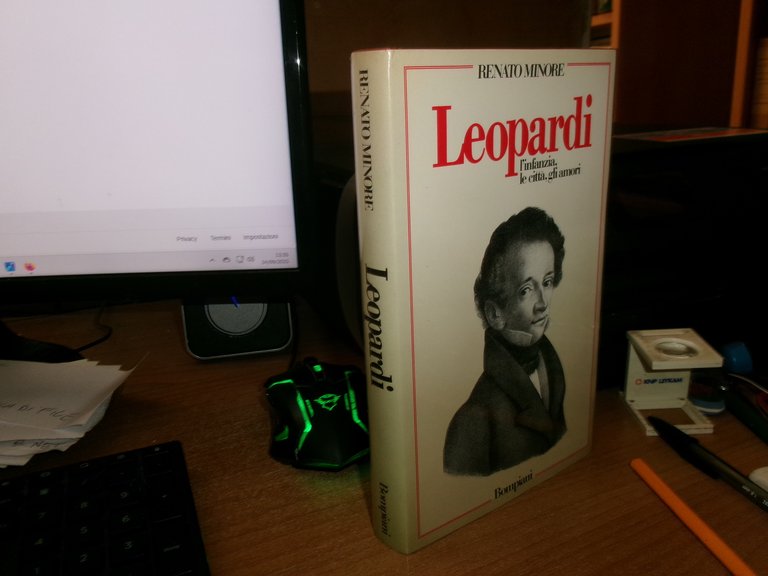 RENATO MINORE. LEOPARDI l' infanzia, le città, gli amori 1987