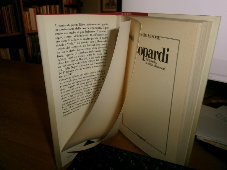 RENATO MINORE. LEOPARDI l' infanzia, le città, gli amori 1987