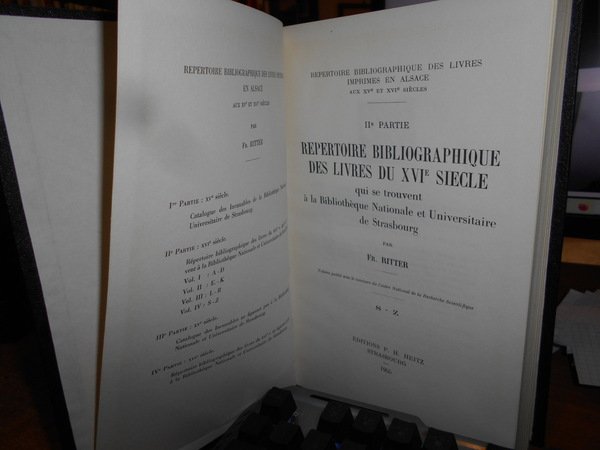 Repertoire Bibliographique des Livres du XVI Siecle qui se trouvent …