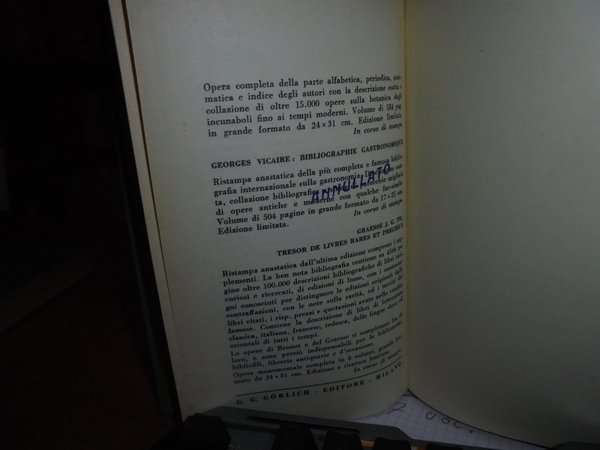 REPERTORIUM BIBLIOGRAPHICUM/SUPPLEMENT TO HAIN'S REPERTORIUM BIBIOGRAPHICUM-7 VOLL. (1948/1950)