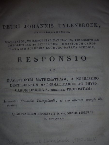 Responsio ad quastionem mathematicam, a nobilissimo disciplinarum mathematicarum ac physicarum …