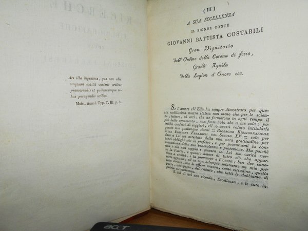 Ricerche bibliografiche sulle edizioni ferraresi del secolo XV