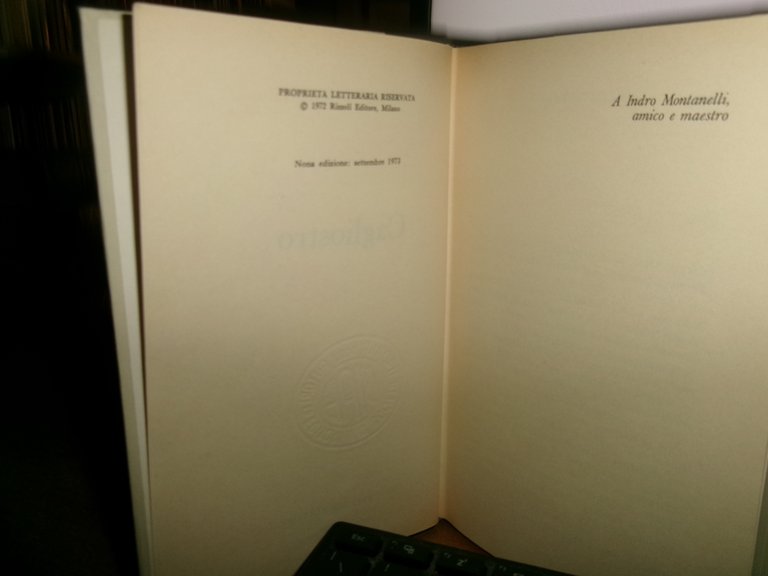 ROBERTO GERVASO. Cagliostro 1973