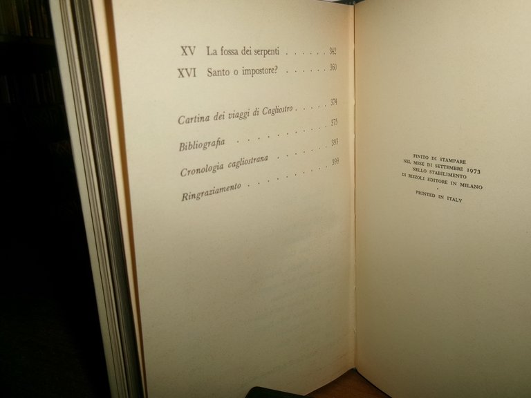 ROBERTO GERVASO. Cagliostro 1973