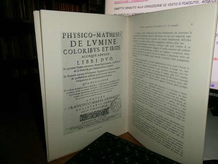 ROBERTO SAVELLI. Nel Terzo Centenario del "DE Lumine" di F. … | Immagine Gallery 5