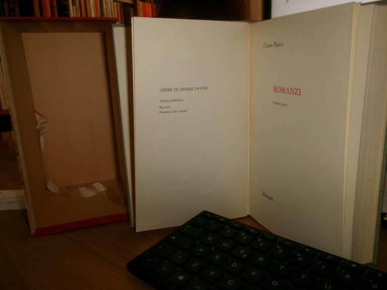 ROMANZI e RACCONTI di CESARE PAVESE. 3 volumi Einaudi 1960/1962