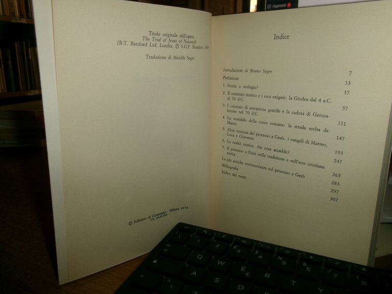 S.G.F. BRANDON. Il Processo a Gesù 1974