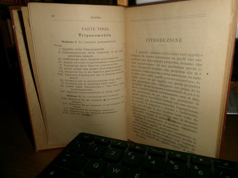 S. PINCHERLE. GEOMETRIA METRICA E TRIGONOMETRIA quinta edizione 1900