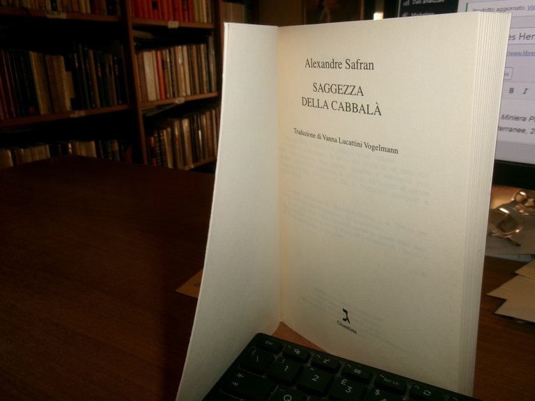 Saggezza della Cabbalà. ALEXADRE SAFRAN 1998