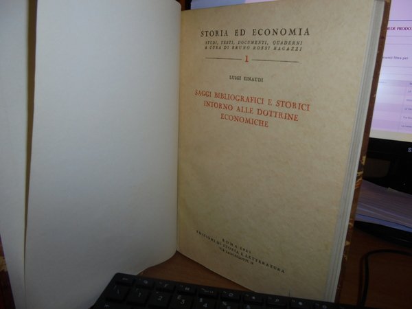 Saggi Bibliografici e Storici intorno alle Dottrine Economiche