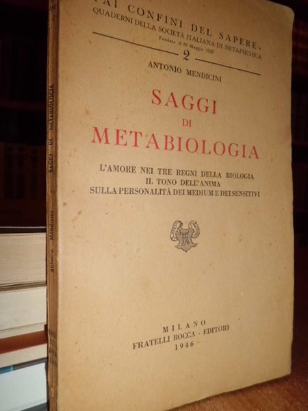 Saggi di metabiologia