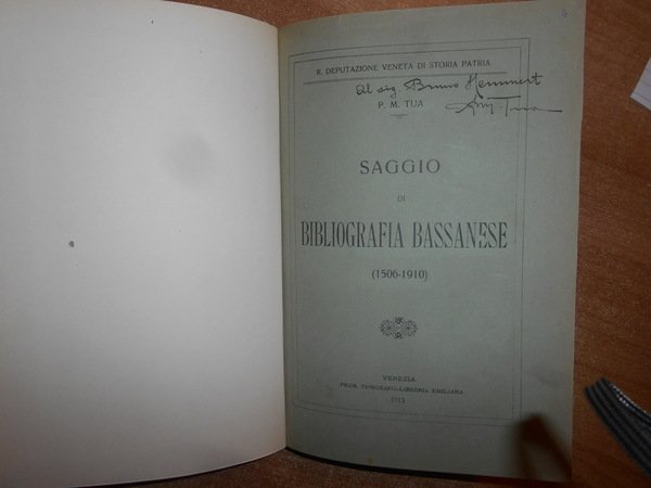 SAGGIO di BIBLIOGRAFIA BASSANESE (1506 - 1910)