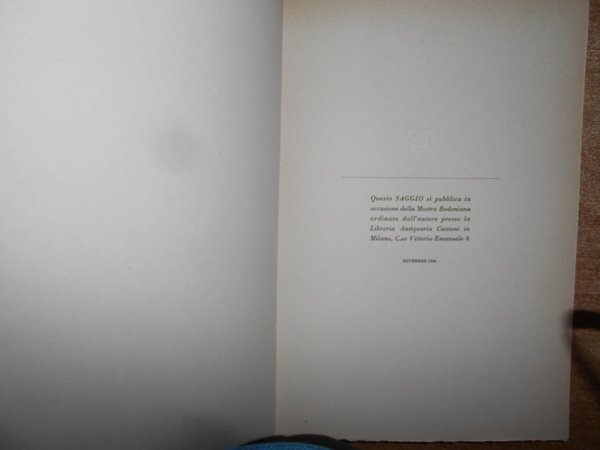 Saggio di Bibliografia Bodoniana