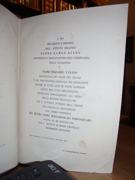 Saggio di Bibliografia Geografica Storica Etnografica SANFRANCESCANA