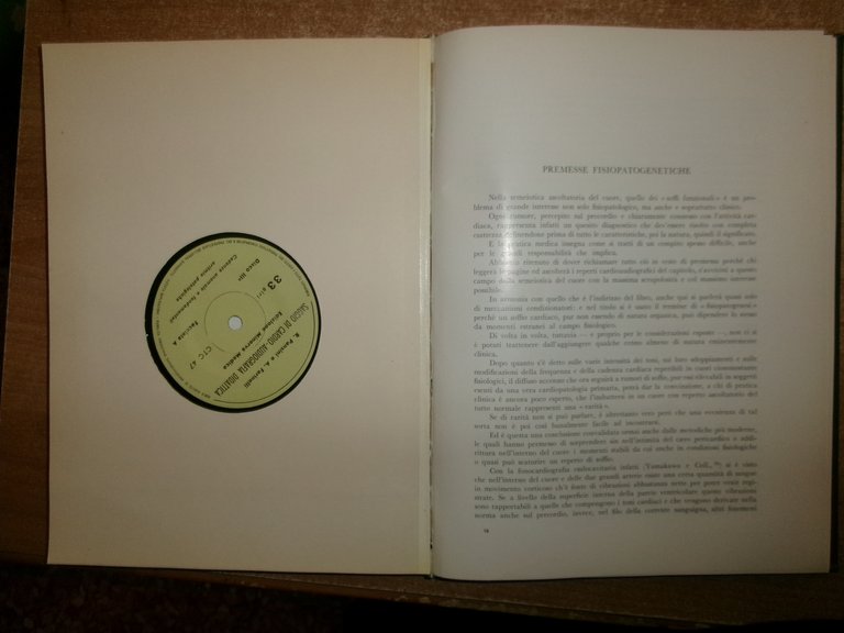 Saggio Di Cardio-Audiografia Didattica. Raffaele Pansini-Alberto Farinelli 1961