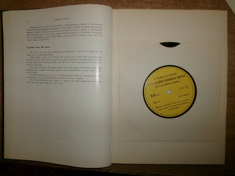 Saggio Di Cardio-Audiografia Didattica. Raffaele Pansini-Alberto Farinelli 1961