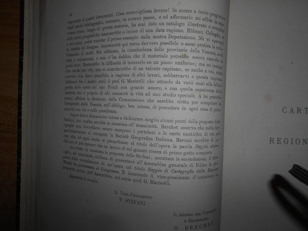 SAGGIO DI CARTOGRAFIA DELLA REGIONE VENETA. AL III CONGRESSO GEOGRAFICO …