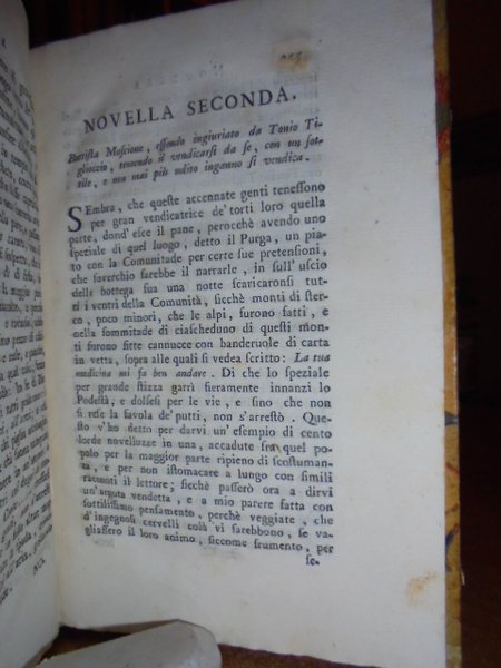 Saggio di novelle. Frammento del volume intitolato Saggio di versifaceti …