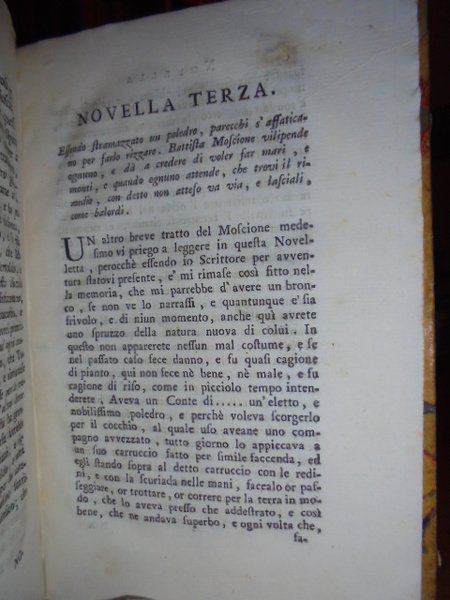 Saggio di novelle. Frammento del volume intitolato Saggio di versifaceti …