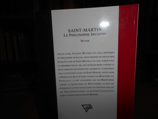 SAINT-MARTIN Le Philosophe Inconnu