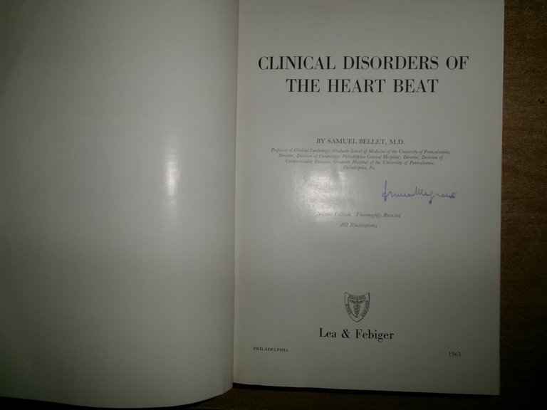 SAMUEL BELLET. Clinical Disorders of the HEART BEAT 1963