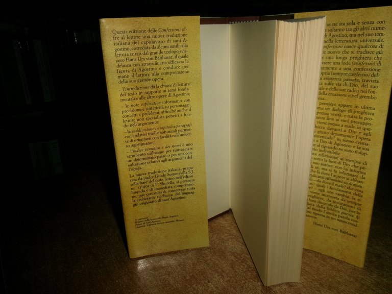 SANT' AGOSTINO Le Confessioni. HANS URS VON BALTHASAR 1993 | Immagine Gallery 2
