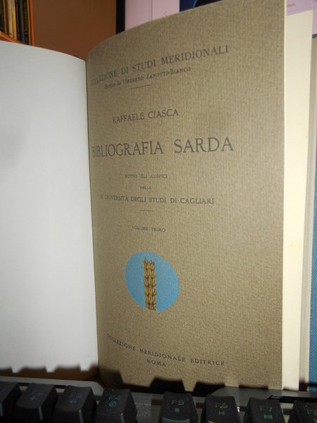 (Sardegna) BIBLIOGRAFIA SARDA sotto gli auspici della R. Università degli …