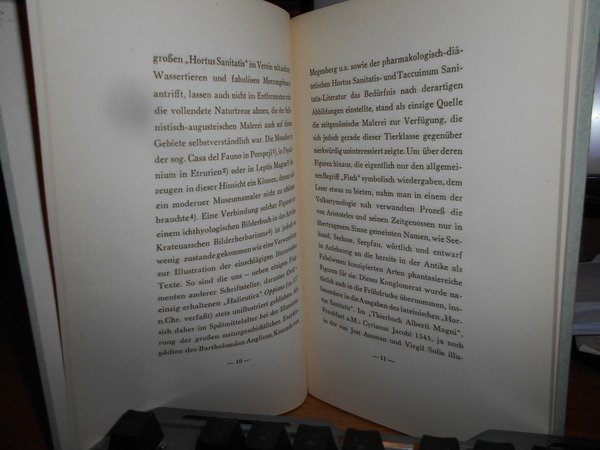 SCHONE FISCHBUCHER. Kurze Geschichte der ichtyologischen illustration. Bibliographie fischkundlicher Abbildungswerke