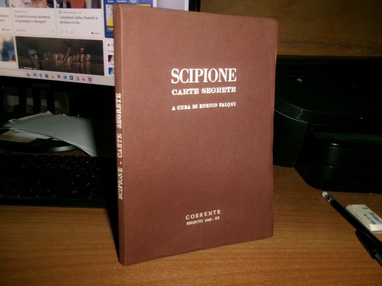 SCIPIONE Carte Segrete a cura di Enrico Falqui 1942