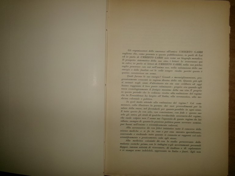 SCRITTI MEDICI in Onore del Prof. UMBERTO GABBI Senatore del …