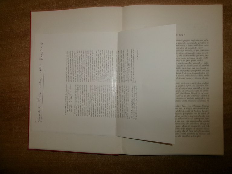 SEMEIOLOGIA POLIGRAFICA CARDIOLOGICA. CARLO FORATTINI - ENNIO ZERBINI 1961