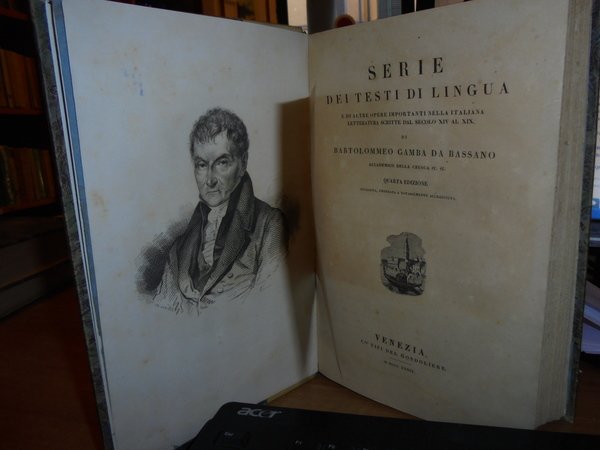 SERIE dei Testi di Lingua e di altre opere importanti …