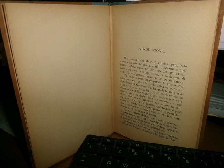 SHAKESPEARE. MACBETH - Firenze, Le Monnier, 1929