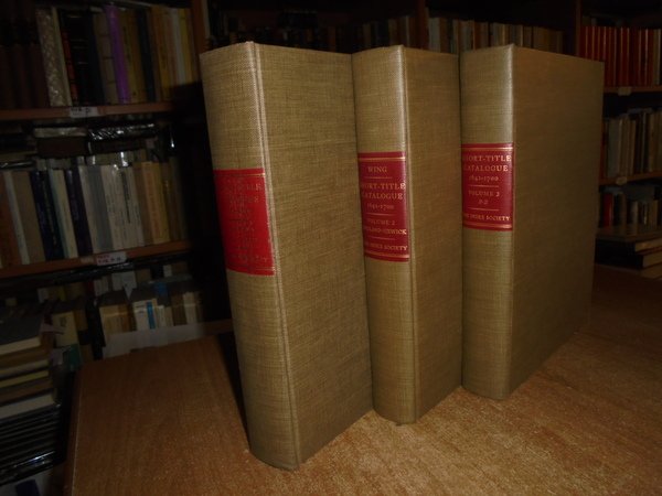 Short-Title Catalogue of Books Printed in England, Scotland, Ireland, Wales, …