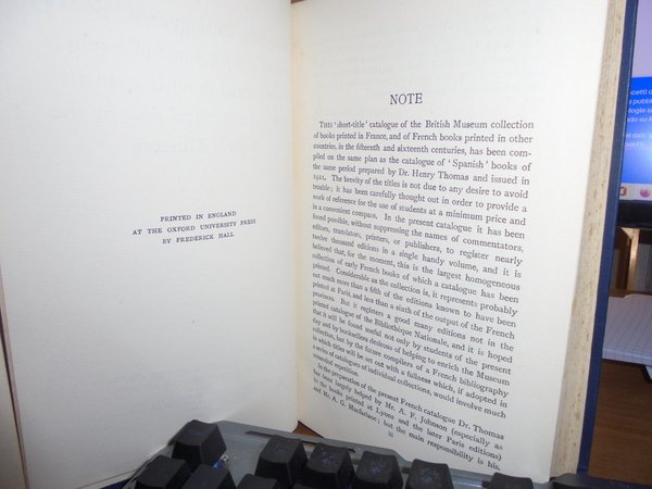 Short-title Catalogue of Books printed in France and of French …
