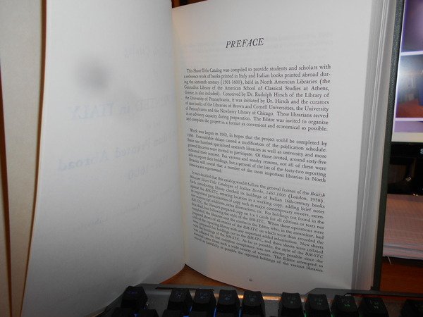 SHORT-TITLE CATALOGUE OF BOOKS PRINTED IN ITALY AND OF BOOKS …