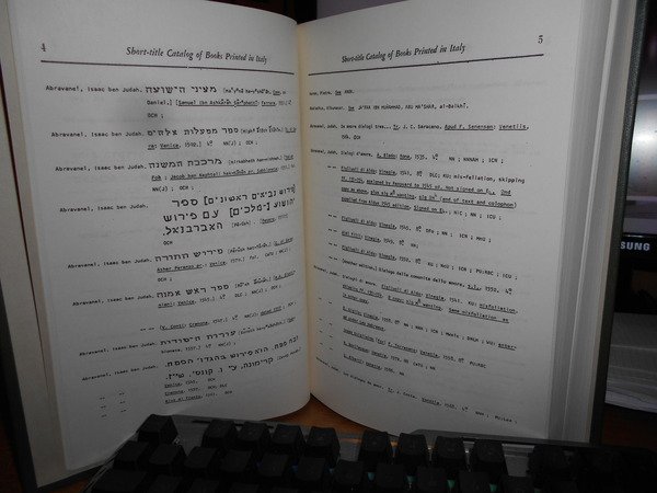 SHORT-TITLE CATALOGUE OF BOOKS PRINTED IN ITALY AND OF BOOKS …