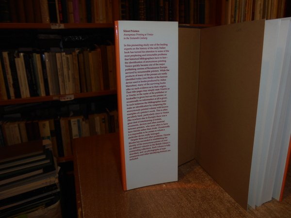 SILENT PRINTERS. Anonymous Printing at Venice in the Sixteenth Century