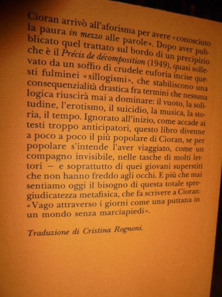 Sillogismi dell' amarezza