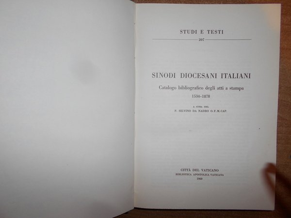 SINODI DIOCESANI ITALIANI