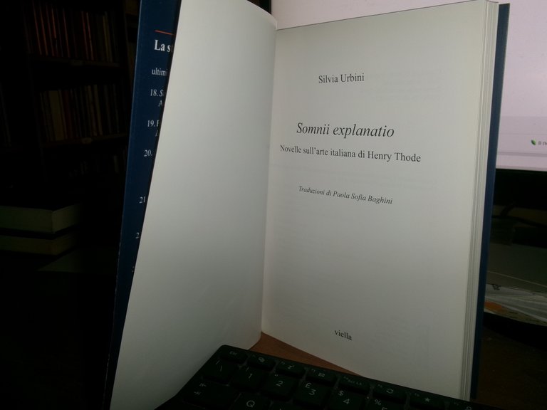 Somnii explanatio. Novelle sull' arte italiana di Henry Thode. SILVIA …