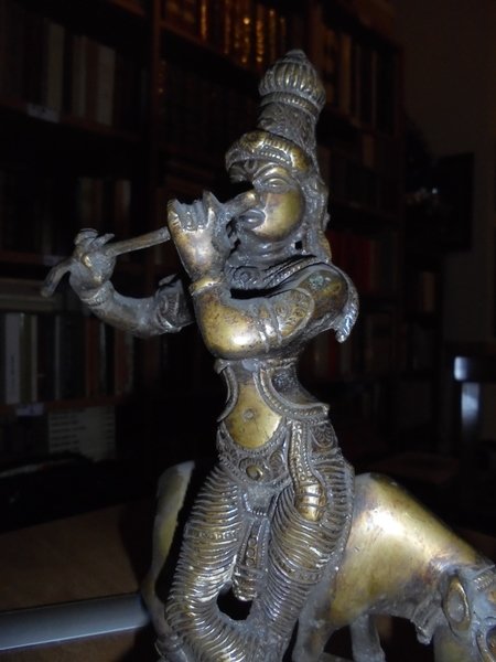 (Statuetta) Antica Statua Indiana in bronzo