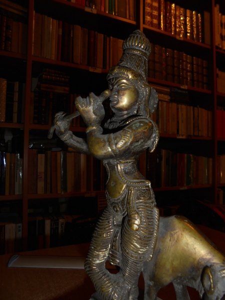 (Statuetta) Antica Statua Indiana in bronzo