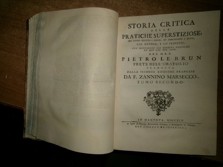STORIA CRITICA DELLE PRATICHE SUPERSTIZIOSE CHE HANNO SEDOTTO I POPOLI …