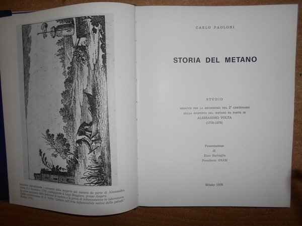 STORIA DEL METANO. Studio per la ricorrenza del 2° centenario …
