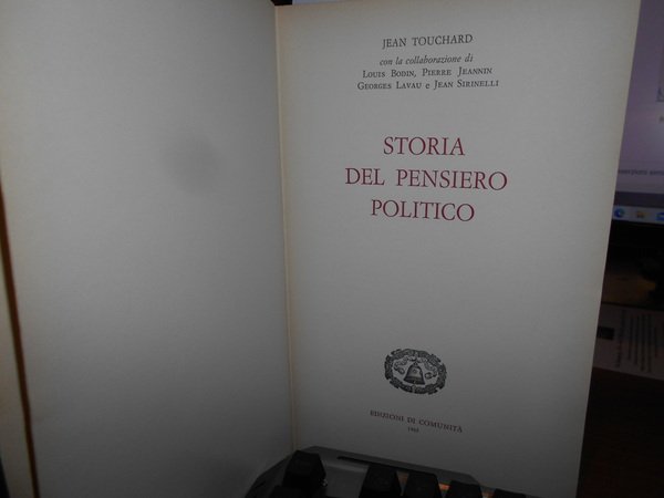 Storia del Pensiero Politico