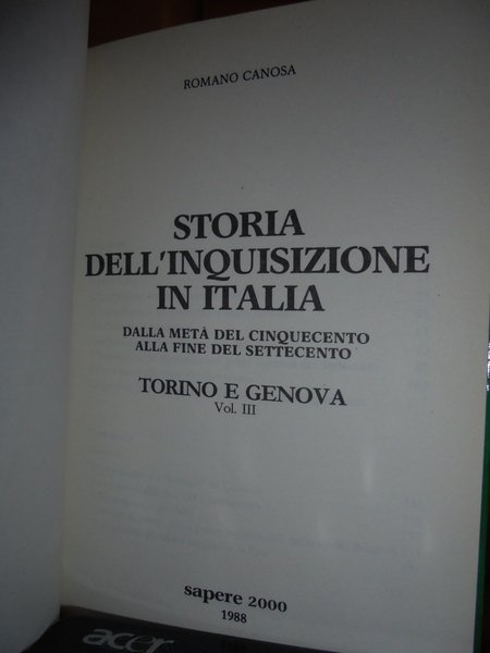 Storia dell' inquisizione in Italia dalla metà del cinquecento alla …