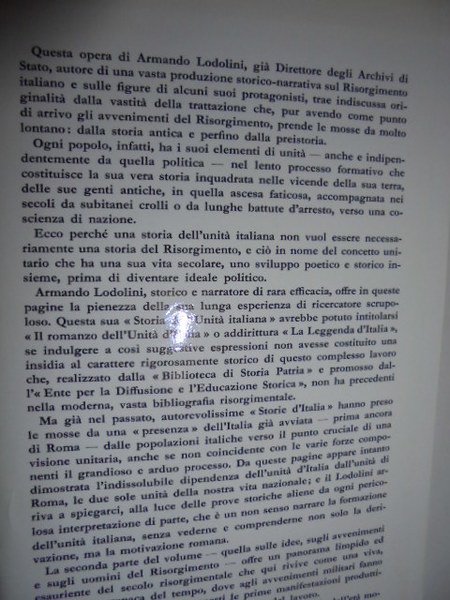 Storia dell' Unità d' Italia da Roma al Risorgimento